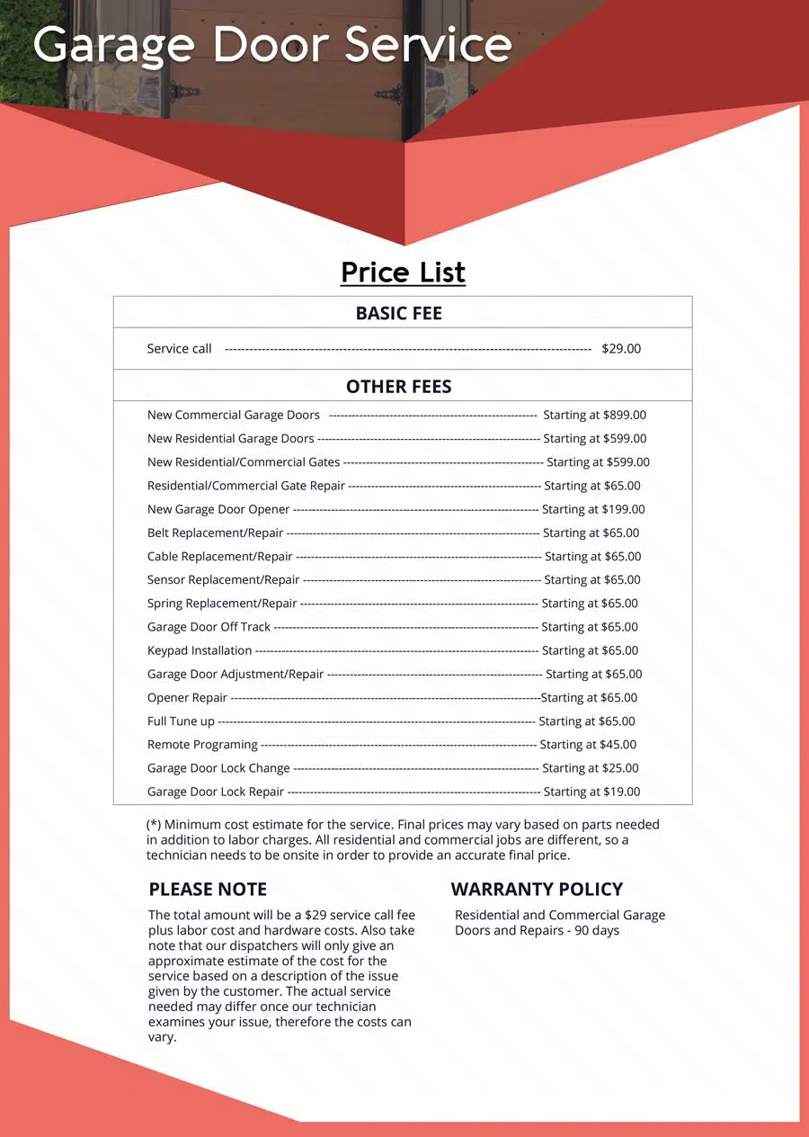 Express Garage Door Service Dallas, TX 469-423-0255